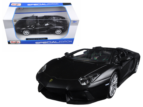 Lamborghini Aventador LP 700-4 Roadster Matt Black 1/24 Diecast Model