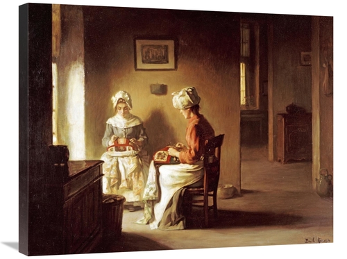 Global Gallery GCS-267660-30-142 30 in. Seamstresses in an Interior Ar