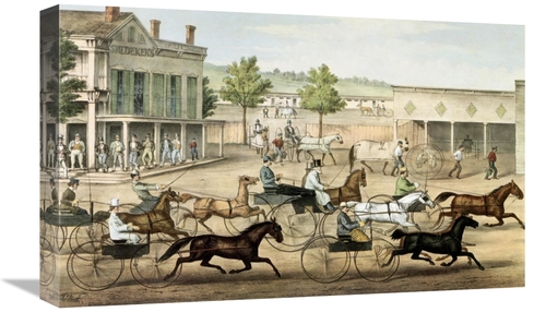 Global Gallery GCS-277180-22-142 22 in. Going to the Trot Art Print - 