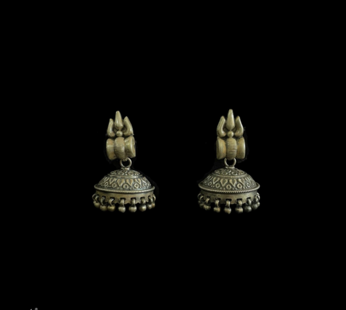 Silver Trishul with Jhumka