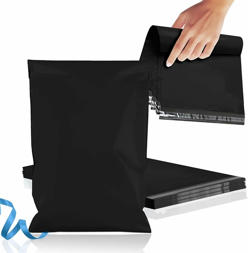 PUREVACY Black Poly Mailers 10" x 13", Pack of 100 Waterproof Shipping