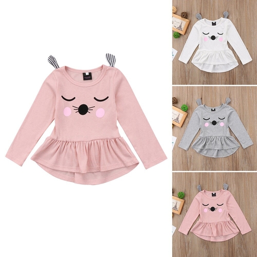 2018 Newborn Baby Kid Girls Cartoon Cat Kitten