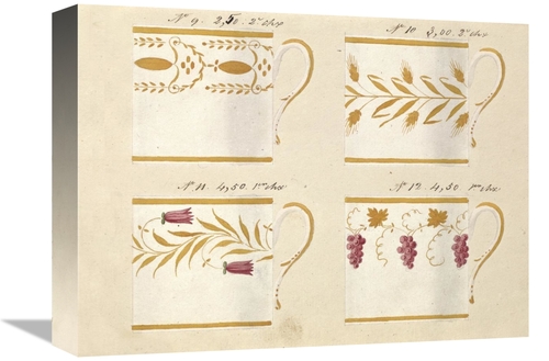 Global Gallery GCS-454923-1216-142 12 x 16 in. Quatre Tasses, Mode