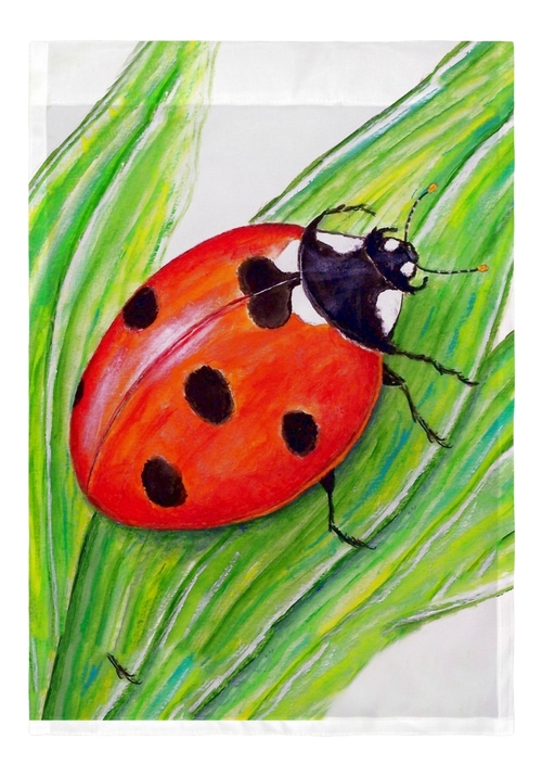 Betsy Drake FL457 Ladybug Flag - 12.5 x 18 in.