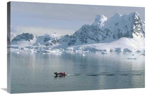 Global Gallery GCS-452374-2436-142 24 x 36 in. Tourists in Zodiac Boat