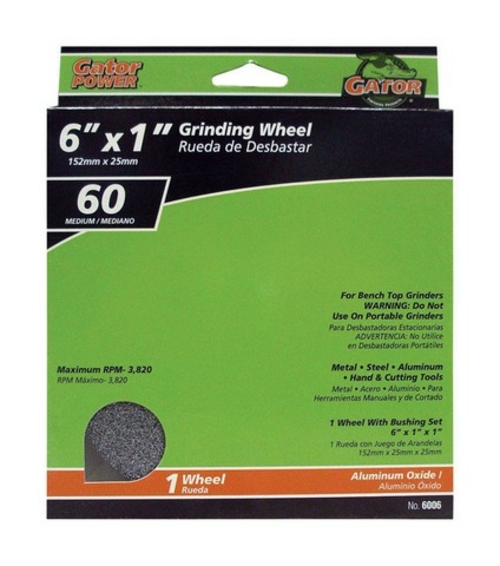 Gatorgrit 6006 6 x 1 x 1 in. Grinding Wheel