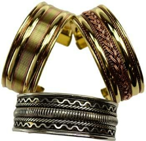 Azure Green JBT21 1 in. Assorted Two Tone Bracelet