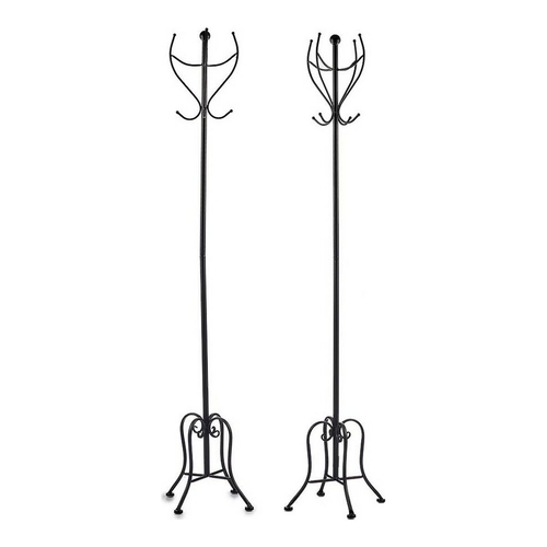 Coat rack Black Metal (30 x 180 x 30 cm)