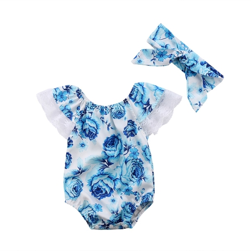 Newborn Baby Girls Romper Jumpsuit Infant