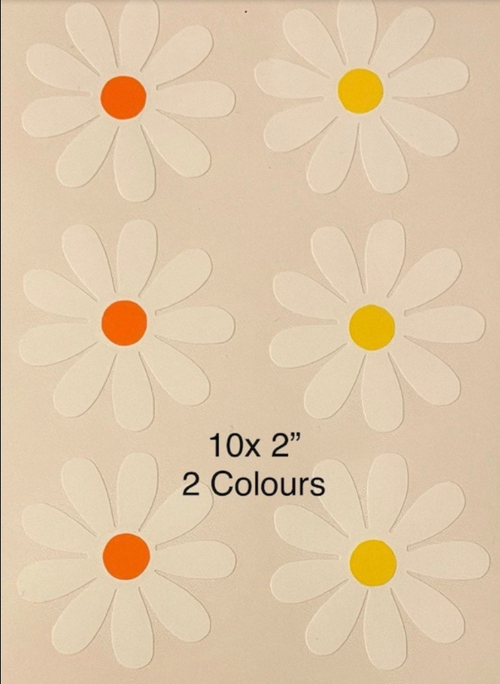 Bulk Buy- 2” Daisy Vinyl Decals. (Pack of 60)