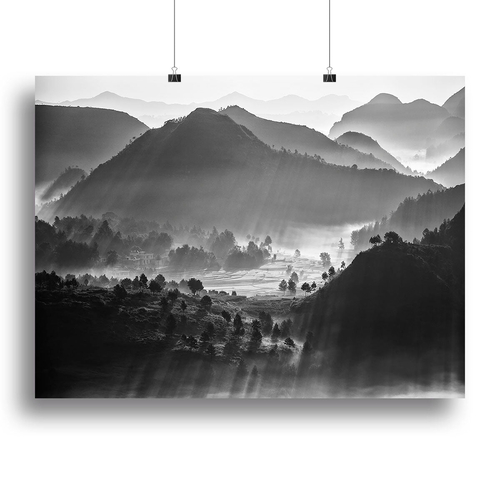 Misty Sea Of Clouds Canvas Print or Poster