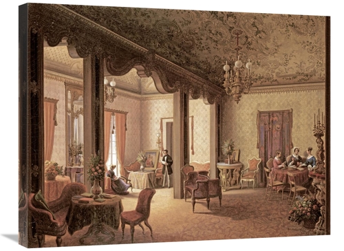 Global Gallery GCS-268497-30-142 30 in. The Interior of the Salon of T
