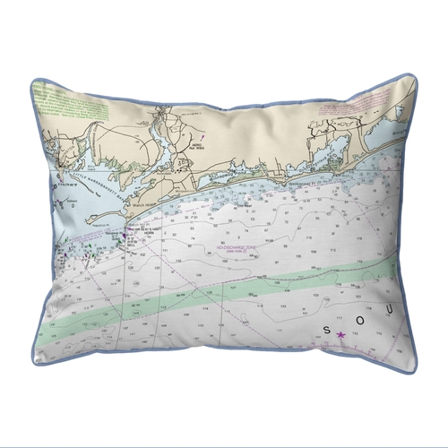 Betsy Drake ZP13205WH 20 x 24 in. Block Island Sound, RI Nautical 