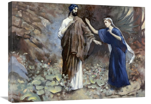 Global Gallery GCS-278216-30-142 30 in. Jesus Reveals Himself to Mary 