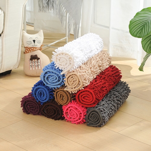 Microfiber Bath Rugs Chenille Floor Mat Carpet