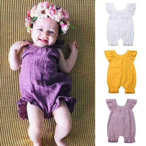 US Summer Newborn Infant Baby Girl Clothes