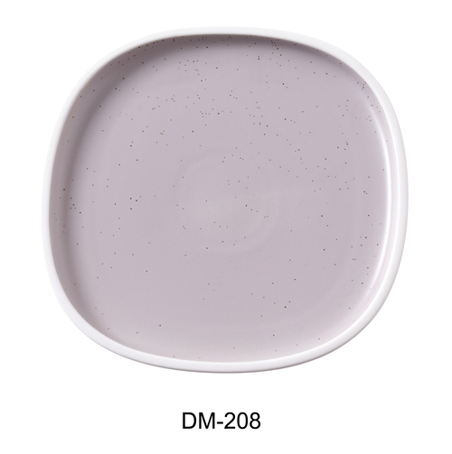 Yanco DM-208 Denmark 8 1/4" X 3/4" SQUARE PLATE WITH UPRIGHT RIM