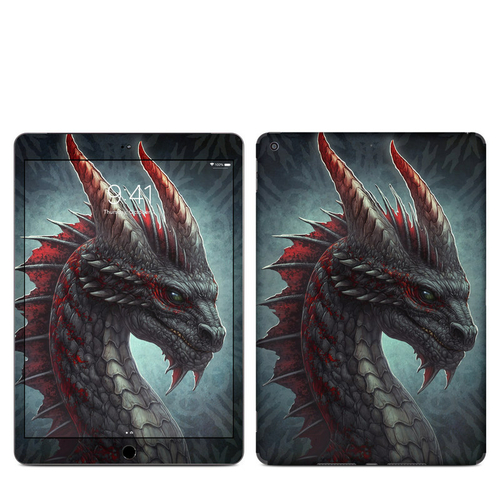 DecalGirl IPD8G-BLKDRAGON Apple iPad 8th Gen Skin - Black Dragon