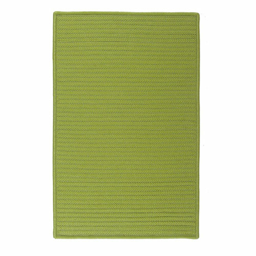 Colonial Mills Rug H271R084X108S Simply Home Solid - Bright Green 7 ft