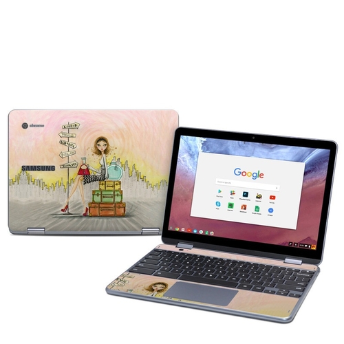 DecalGirl SCP8-JETSET Samsung Chromebook Plus 2018 Skin - The Jet Sett