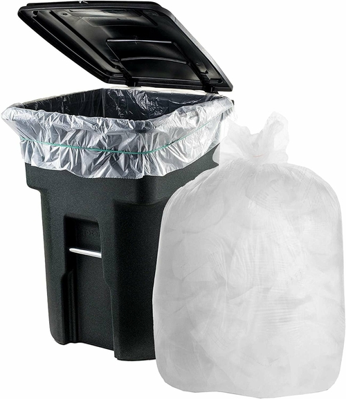 Pack of 25 Black Trash Bags 43 x 48 Thickness 17 Micron High Density