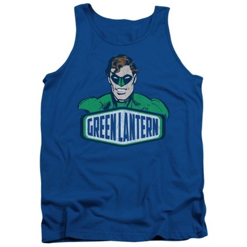 Trevco Dco-Green Lantern Sign - Adult Tank Top - Royal, Small