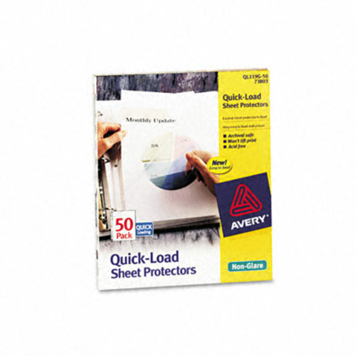 Avery 73803 Quick Top & Side Loading Sheet Protectors- Letter- Non