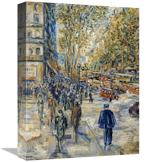 16 in. Champs-Elysees Art Print - Jean-Francois Raffaelli