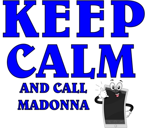 3 Inch Cloth  Patch Keep Calm And Call Madonna