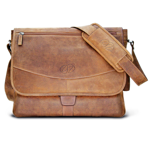 MacCase Premium Leather Messenger Bag
