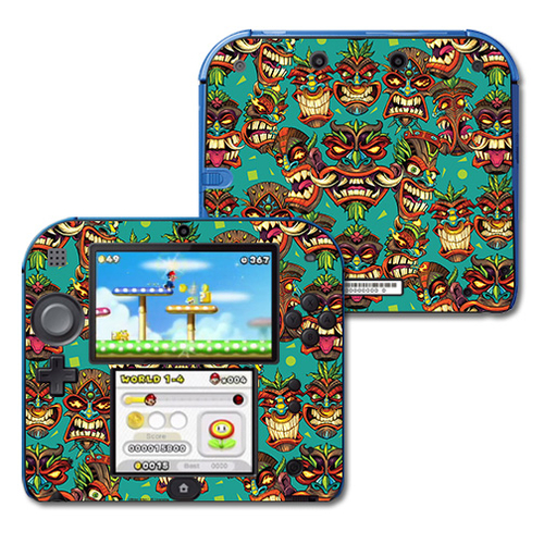 MightySkins NI2DS-Crazy Tikis Skin Decal Wrap for Nintendo 2DS - Crazy