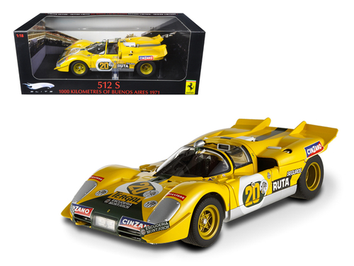 Ferrari 512 S #20 Yellow 1000 Kilometres of Buenos Aires 1971 Elite