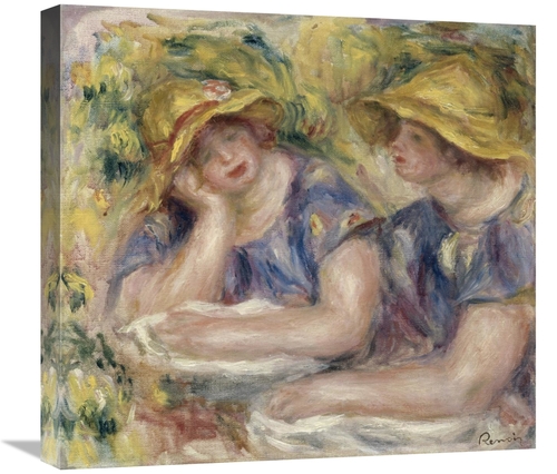 Global Gallery GCS-279690-22-142 22 in. Two Women in Blue Blouses Art 