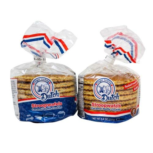 Caramel Stroopwafels, 8-Pack Stack (QTY: 2)