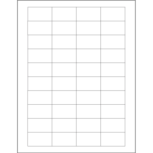 Tape Logic LL161 1.75 x 1 in. White Rectangle Laser Labels - Pack of 4