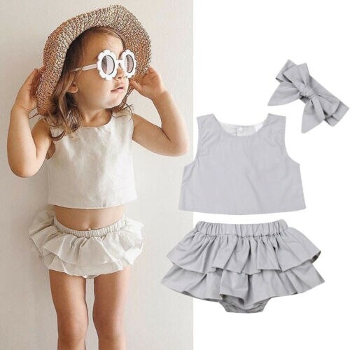 Baby Clothes Set 3PCS Newborn Infant Baby Girl