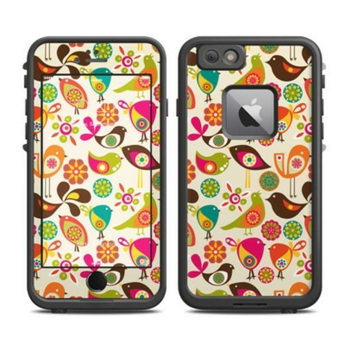 DecalGirl LFI6P-BIRDFLOWERS Lifeproof iPhone 6 Plus Fre Case Skin - Bi