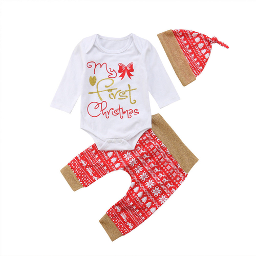 Cute Newborn Infant Baby Boy Girl Christmas