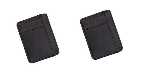 Leather Craft Card Wallet for Men's Minimalist Slim Wallet, Genuine