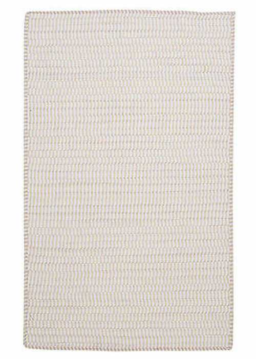 Colonial Mills Rug TK10R024X144B Ticking Stripe- Canvas 2 ft. x 12 ft.