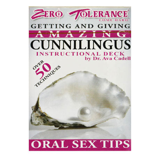Zero Tolerance Getting & Giving Amazing Cunnilingus Instructional Card