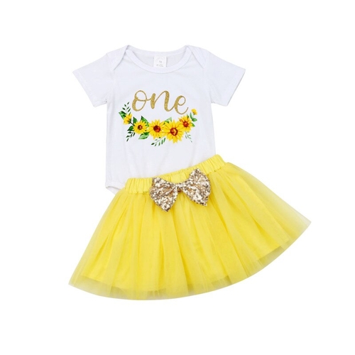 Summer Toddler Baby Girl Outfits 1st Birthday