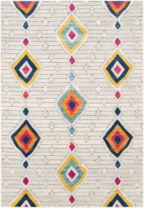 Surya DSM2301-5373 5 ft. 3 in. x 7 ft. 3 in. Dersim Area Rug, Burn