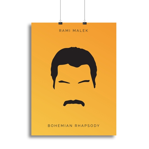 Bohemian Rhapsody Rami Malek Minimal Movie Canvas Print or Poster