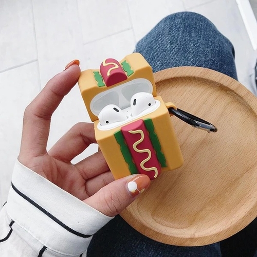 AirPods Hot Dog Silicone Case Cover