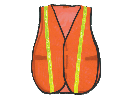 2W 8018C Economy Mesh Safety Vest - Orange