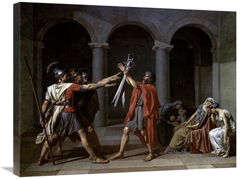 Global Gallery GCS-277276-30-142 30 in. Oath of the Horatii Art Print 