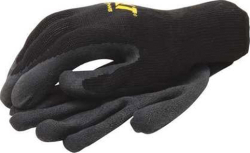 Boss CAT017418X Hi-Vis Green Latex Palm String Knit Gloves - Extra Lar