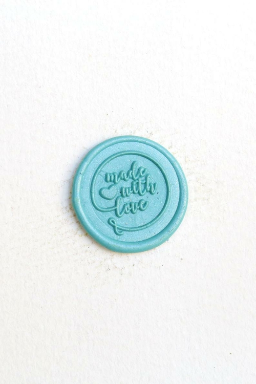 Made With Love seal stamp /Wax seal Stamp kit /Custom Sealing Wax