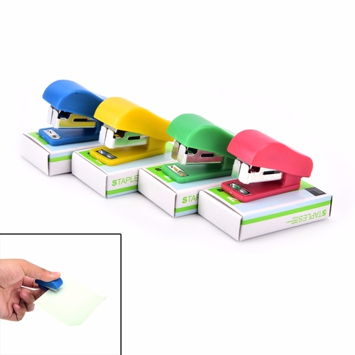 1Set Stapler Candy Solid Color Plastic Fastener